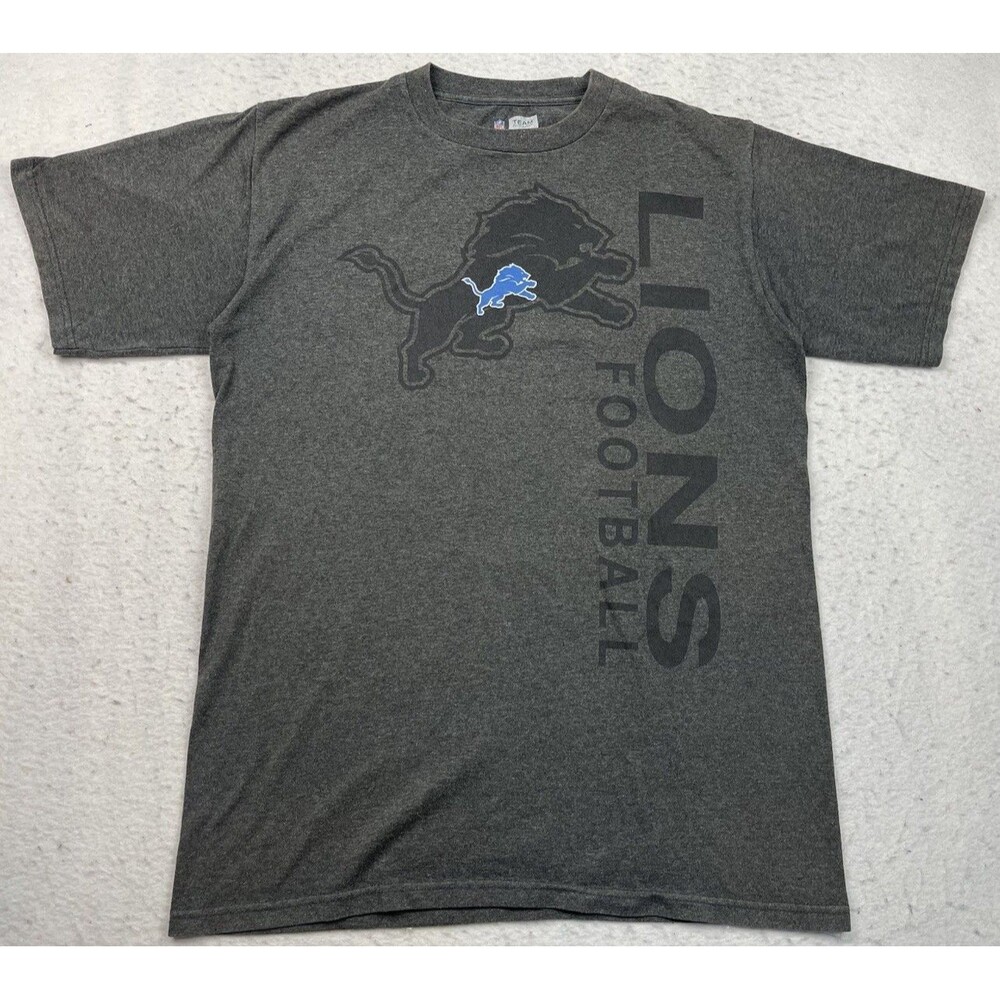 Detroit Lions Men’s Medium NFL Team Apparel Charcoal-Gray T-Shirt 2020
